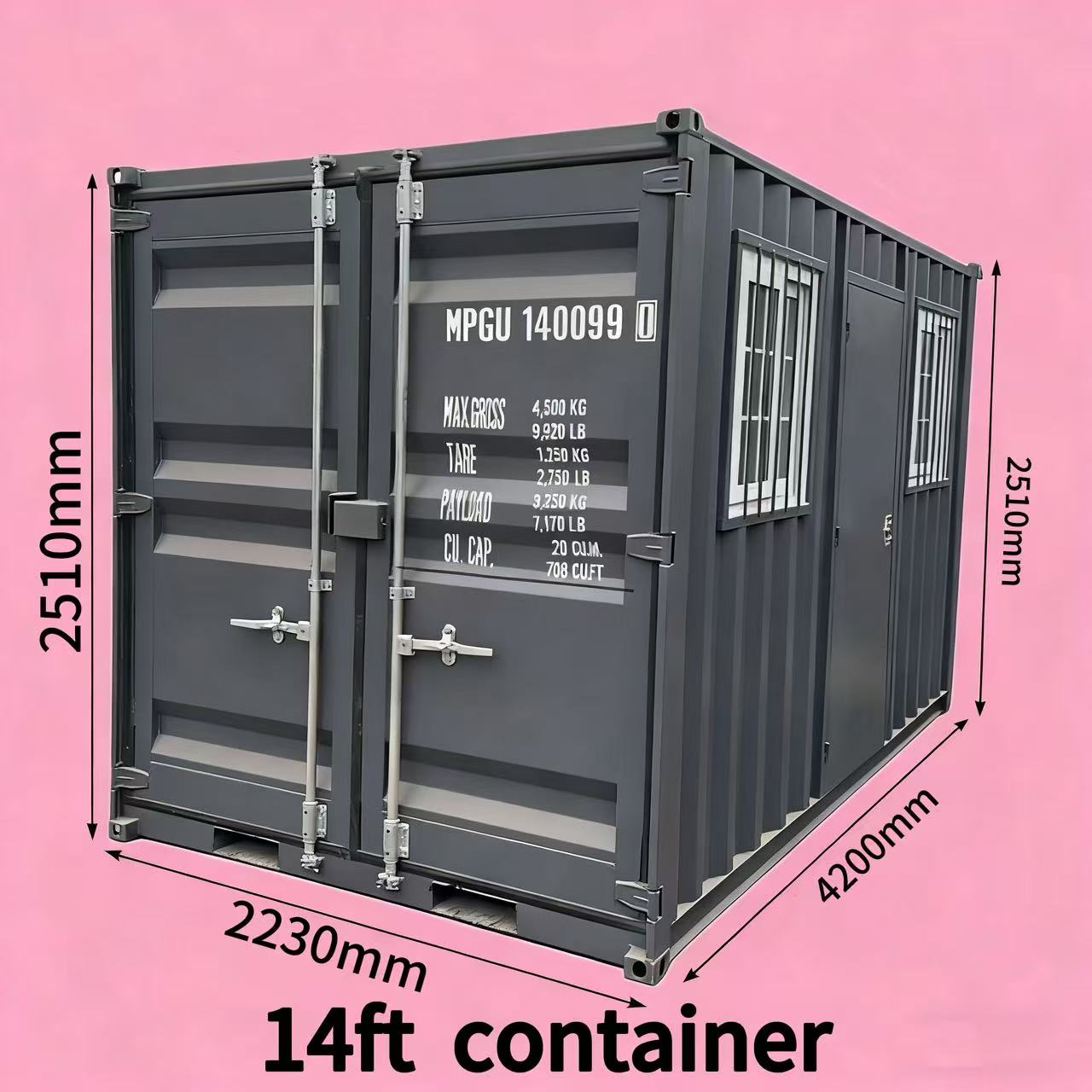 14ft container