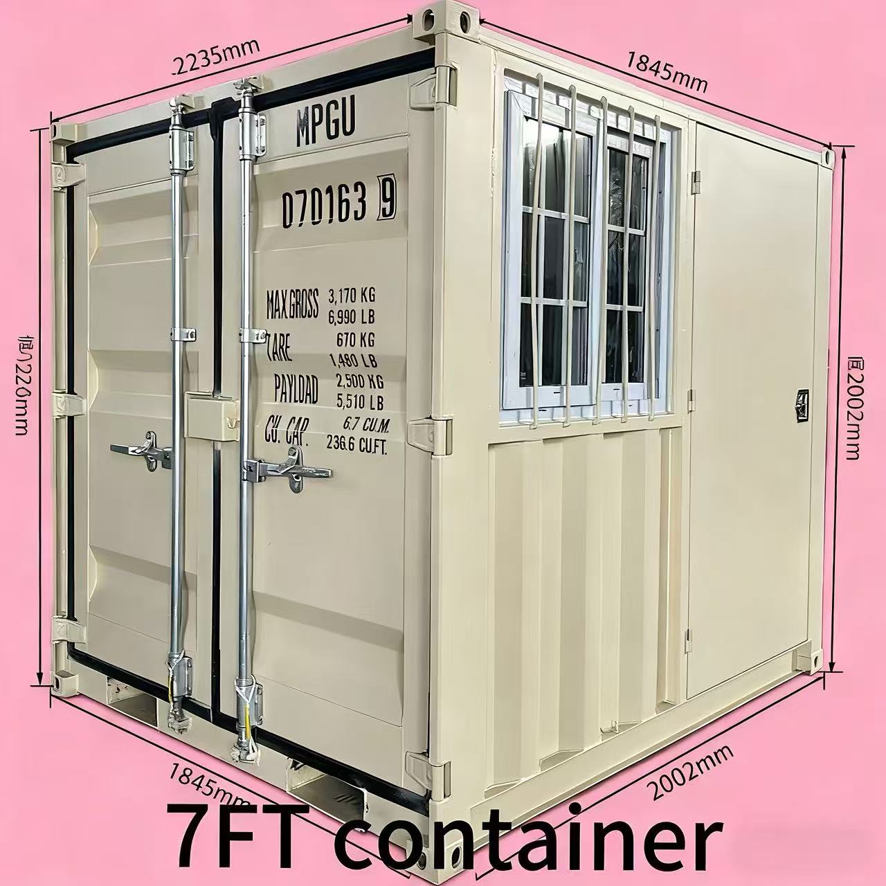 7FT cantainer